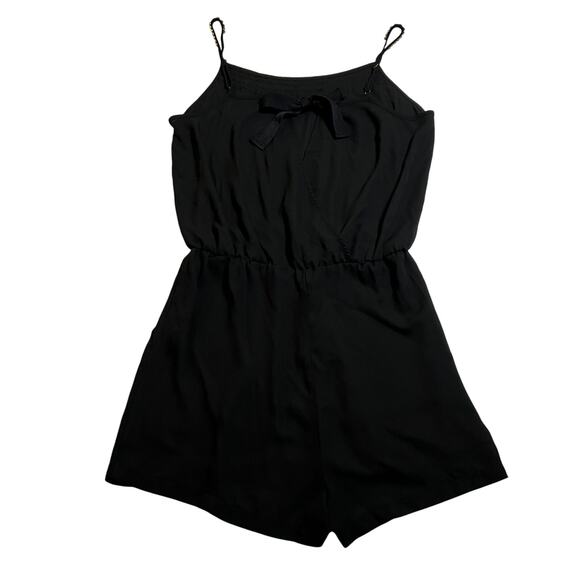 Women's Sleeveless Scoop Embellished Neck Romper Playsuit Size S Casual Festival - Picture 3 of 12